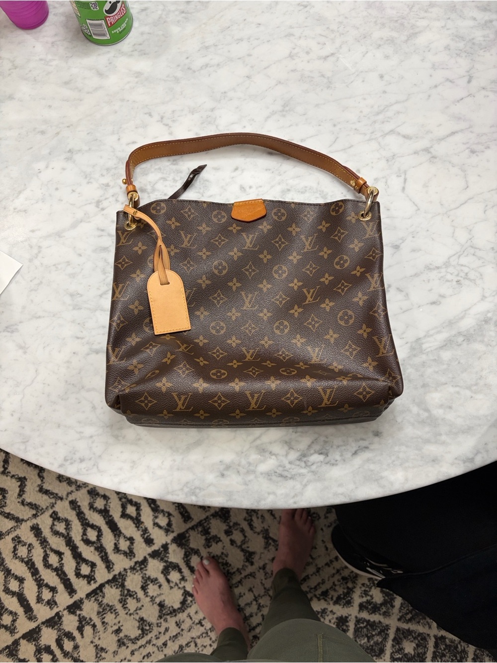 Louis Vuitton Brown Monogram Hobo Bag